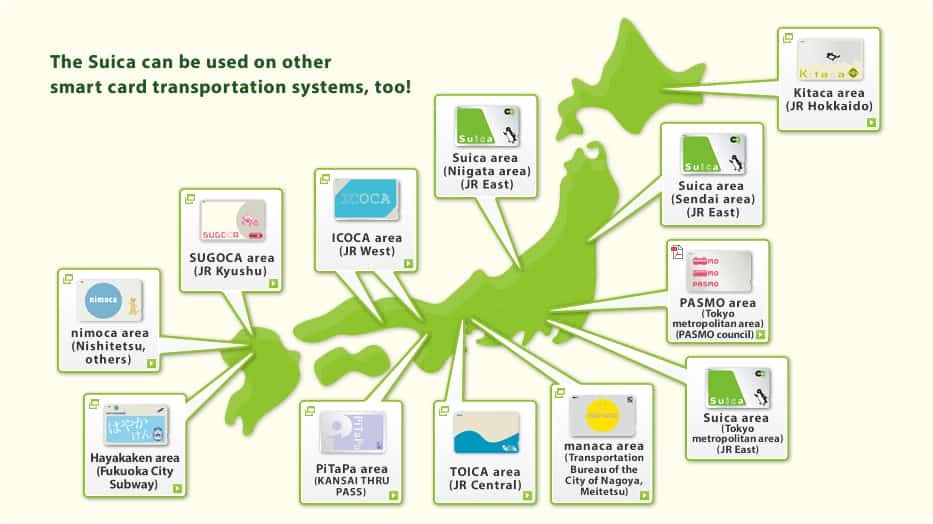 Suica Card Travel Map