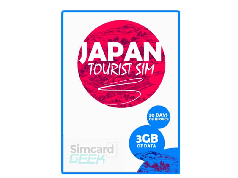 Japan Data SIM Card 3GB Data 30 Days WAS JPY ¥3,490 NOW JPY ¥
